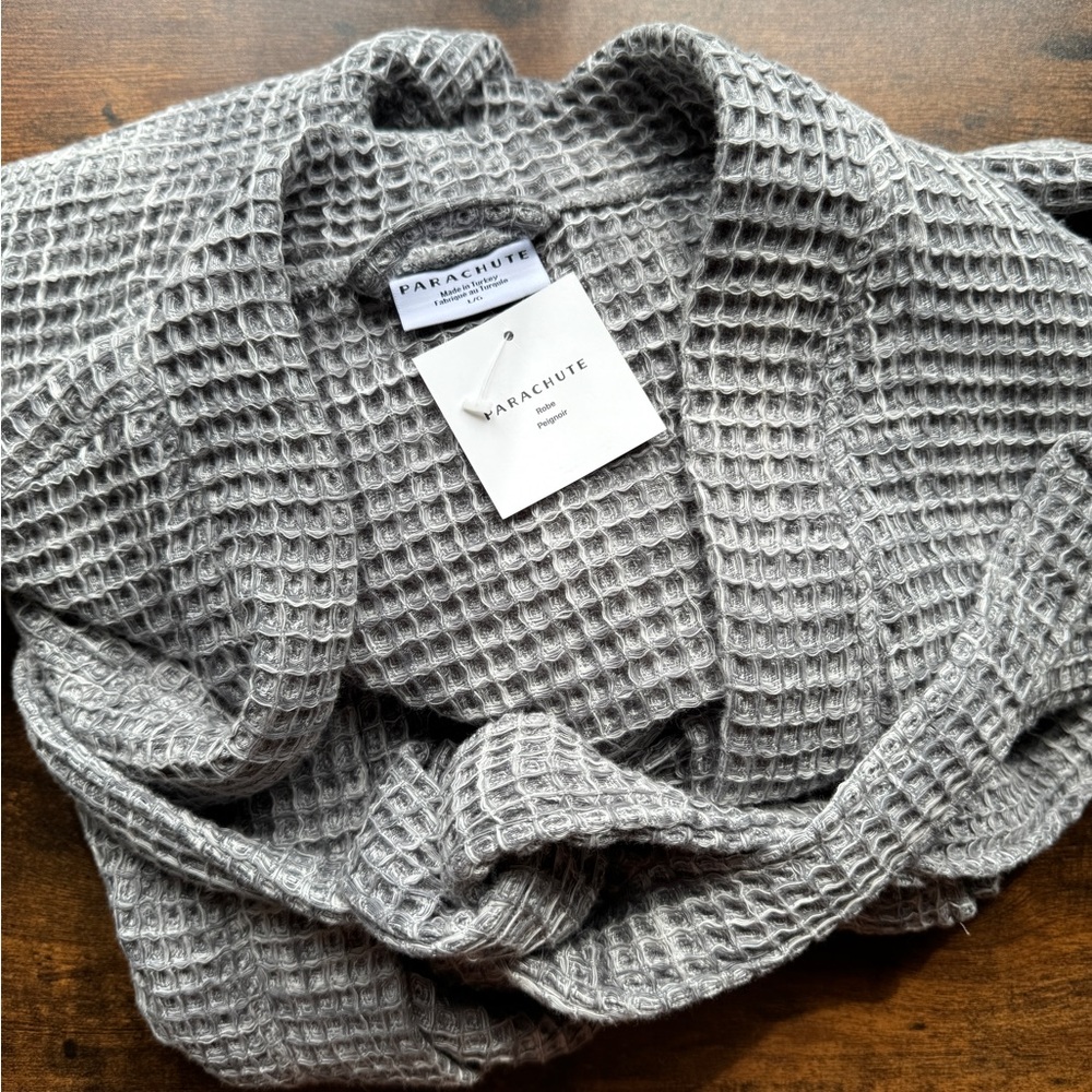 New Waffle Robe, Gray Waffle Robe, Parachute Robe, Bathrobe